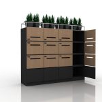 Storage Locker - Black & Brown