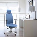 Blue Clover Highback office chair at a desk