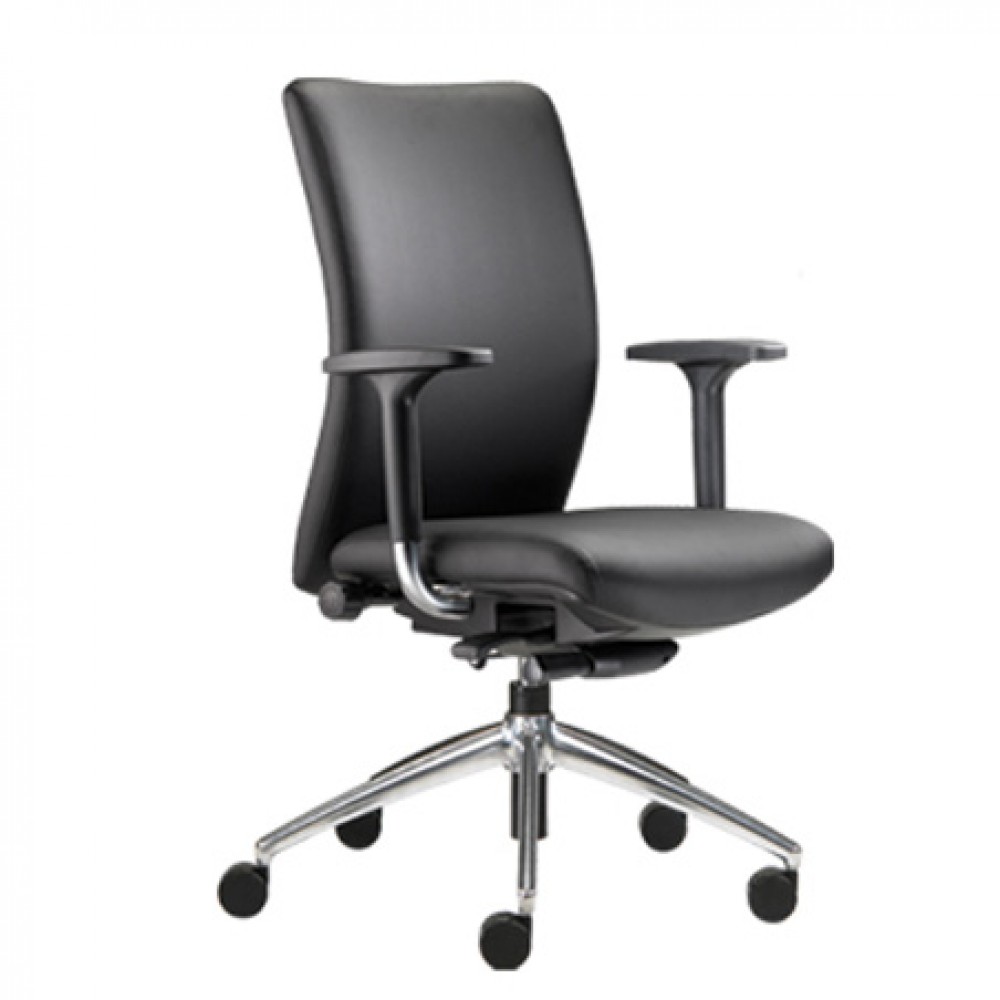 ergo-midback-ergonomic-chair-black-frontview