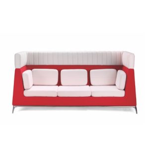 Front view of the Frostamill H5023 three-seater high-back sofa