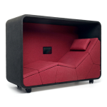 three-quarter view of the Loook red N.A.P. pod