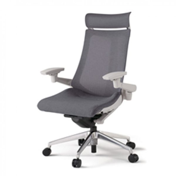 itoki-act-extra-highback-grey-frontview