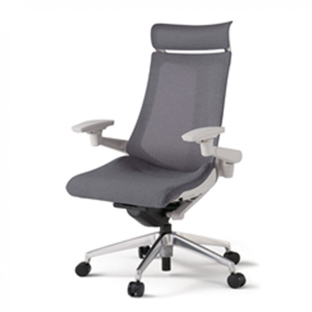 itoki-act-extra-highback-grey-frontview