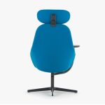 Rear view of the Senator Ad-Lib Work Lounge chair in blue
