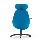 Rear view of the Senator Ad-Lib Work Lounge chair in blue
