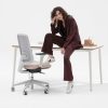 Senator Appro Mid-Back Chair - Girl on table
