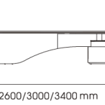 Kano Emmy Meeting Table - Size Measurement