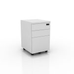 Wooden Pedestal - White Drawer