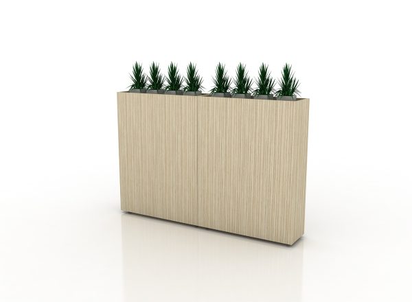Planter Box with Storage Cabinet for Office