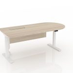 Customised Cluster Height Adjustable Table - Single Office Work Table